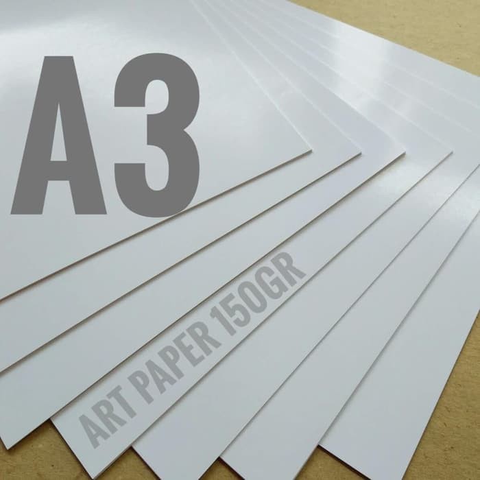 

Kertas Art Paper 150 Gsm Uk A3 / 29.7cm X 42cm ( isi 250 lembar ) Khusus Go send