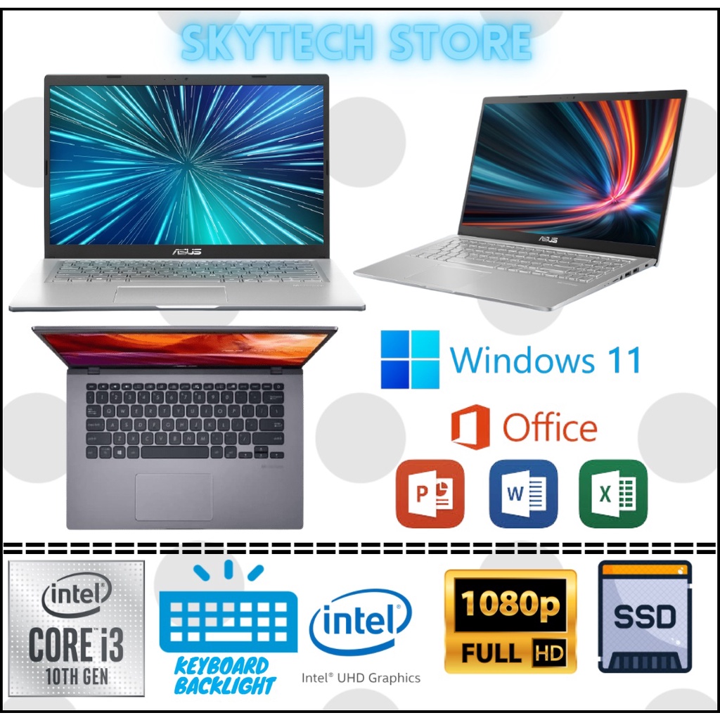 Asus Vivobook A1404ZA i3 1215U RAM24GB SSD256GB WINDOWS 11 DAN OHS 2021 ORIGINAL