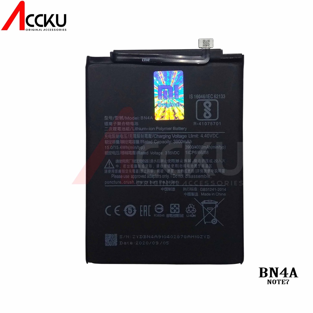 BATERAI XIAOMI NOTE7 BATERAI XIAOMI BN4A BATTERY XIOMI NOTE 7 BATTERY BN4A ORIGINAL