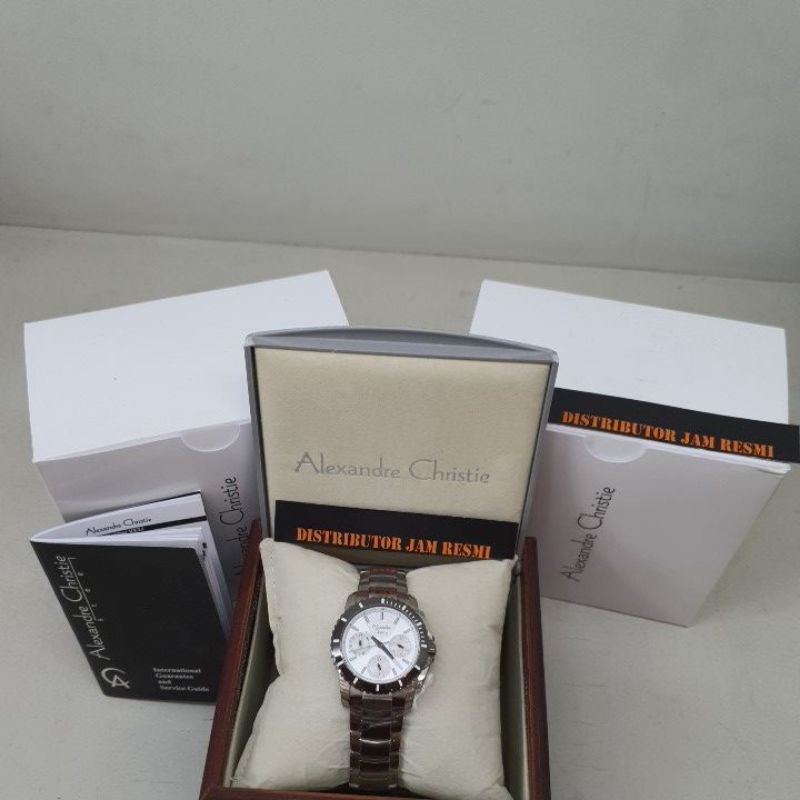 Jam Tangan Wanita Alexandre Christie AC6454BF AC 6455 BF AC6455 BF AC 6455BF Silver Stainless