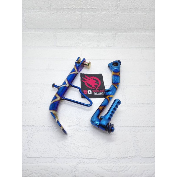 Paket Standar Samping Ring 14 Blue X dan Engkolan Honda Blue X - Paket Honda Beat Vario Scoopy