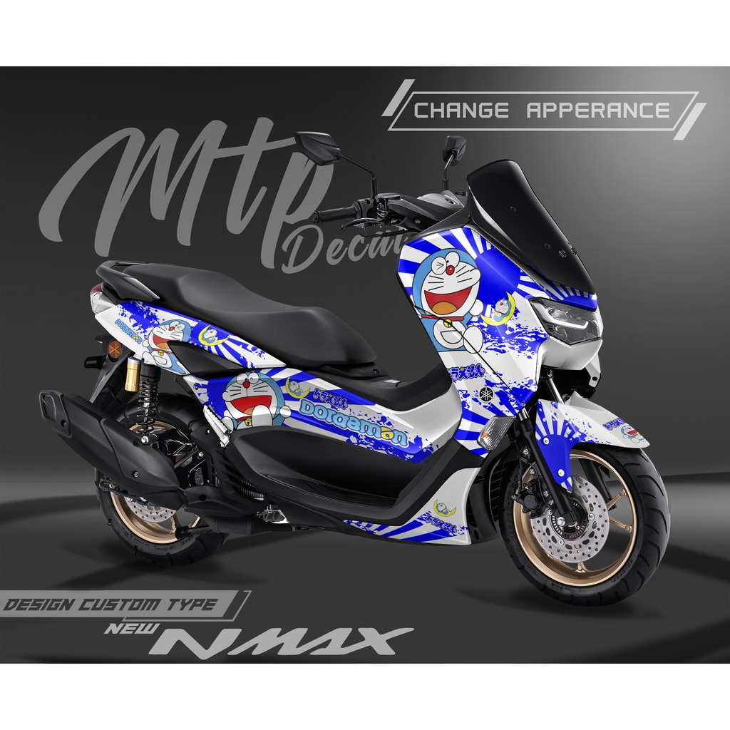 Decal Stiker Dekal sticker New Nmax 2020 full body MTP - 10 Doraemon