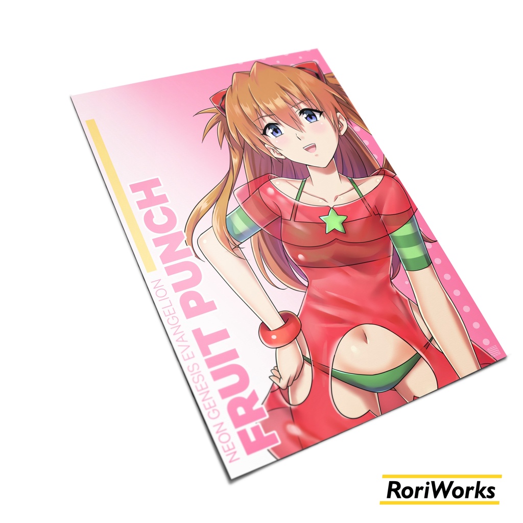 Poster Anime - Asuka Fruit Punch Evangelion