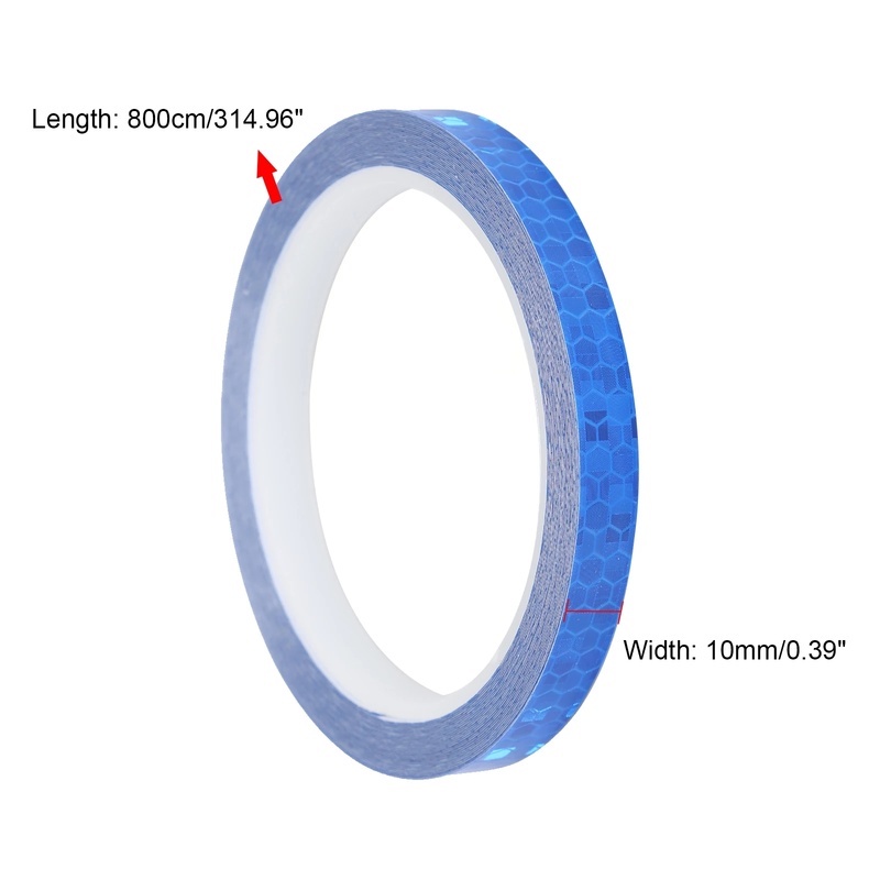 Reflective Tape/ Outdoor Safety Warning Lighting Sticker /Waterproof Bike Reflector Tape for Car, Bicycle, Motorcycle Rim Self-Adhesive DIY Decoration