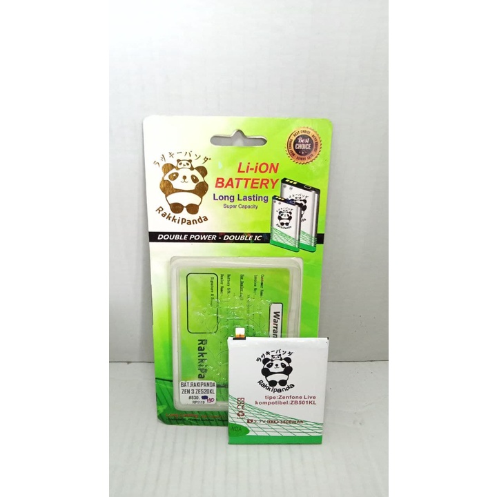 BATRE  BATERAI BATTERY DOBEL POWER IC RAKKIPANDA CP11P1601 ASUS ZENFONE 3 5.2 ZE520KL ZENFONE LIVE