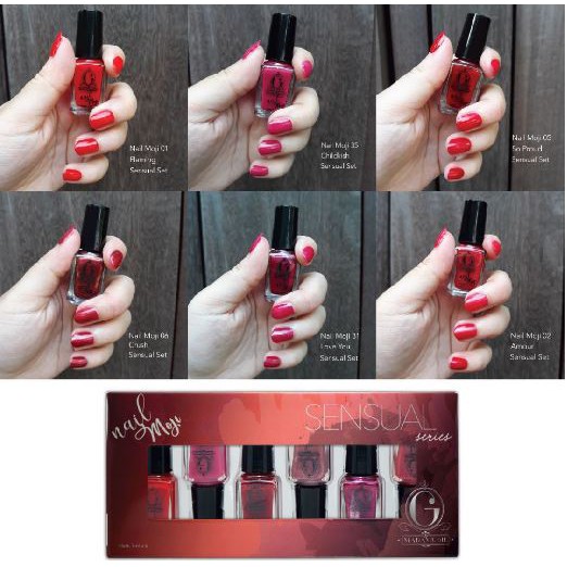 ✿ MADAME ✿ MADAME GIE NAIL MOJI / N-MOJI (1 SET ISI 6 PCS) - KUTEK MADAME GIE