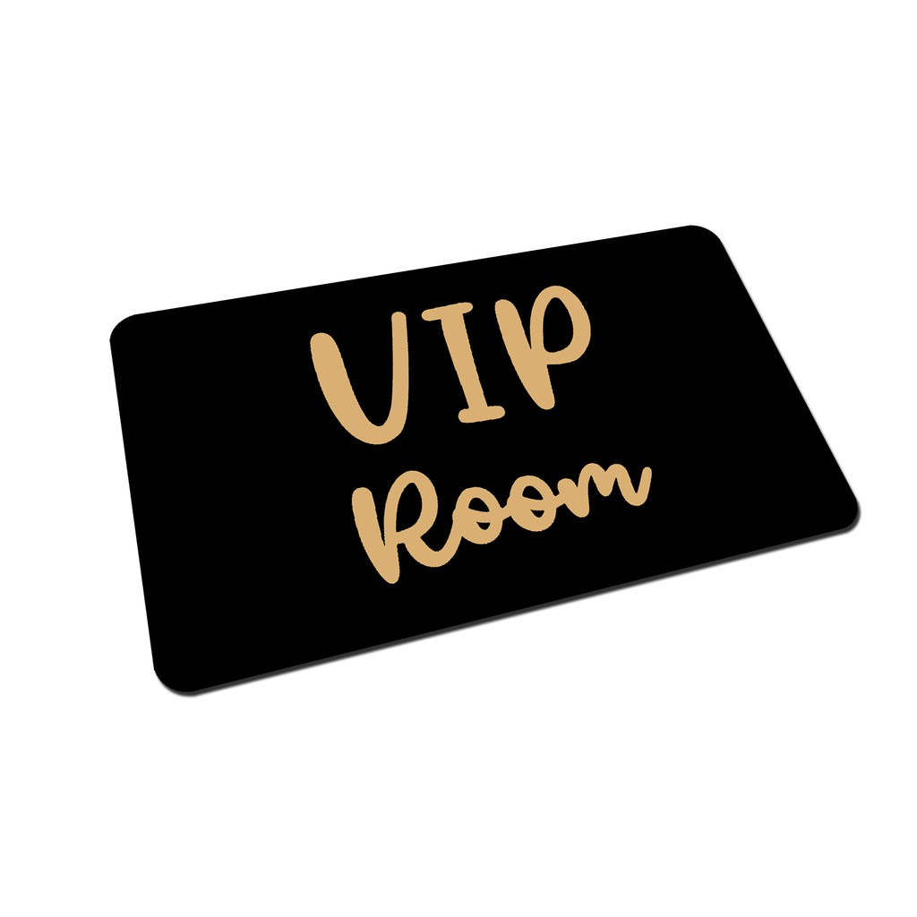 SIGN AKRILIK Pintu - VIP ROOM - 20x12cm - Signage Cafe/Resto