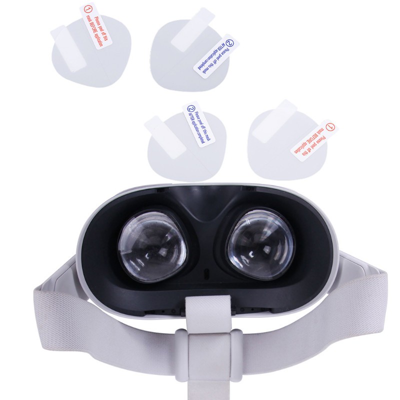 Cre 4pcs / Set Film Pelindung Lensa Vr Anti Gores Untuk Oculus Quest 2