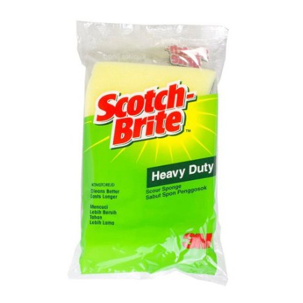 3M Scotch Brite Sabut Spons Cuci Piring Premium Hijau Heavy Duty ID 31