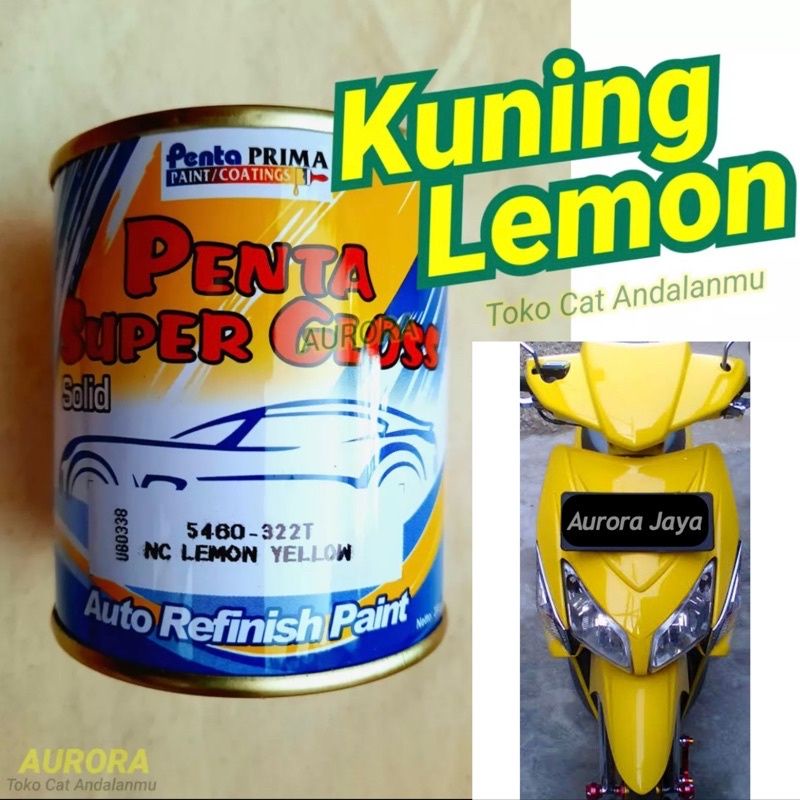 Cat Penta Super Gloss NC Lemon Yelow Kuning Lemom 200ml