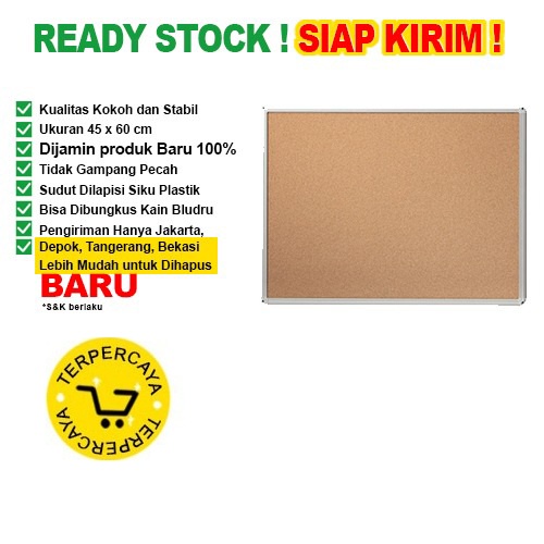 

Papan Pin Board / Soft Board SAKANA Polos 45x60