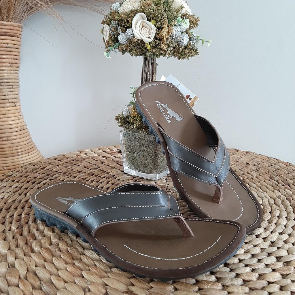 Sandal Kulit Pria Sandal Jepit Cowok Murah Sandal Casual Asli Garut