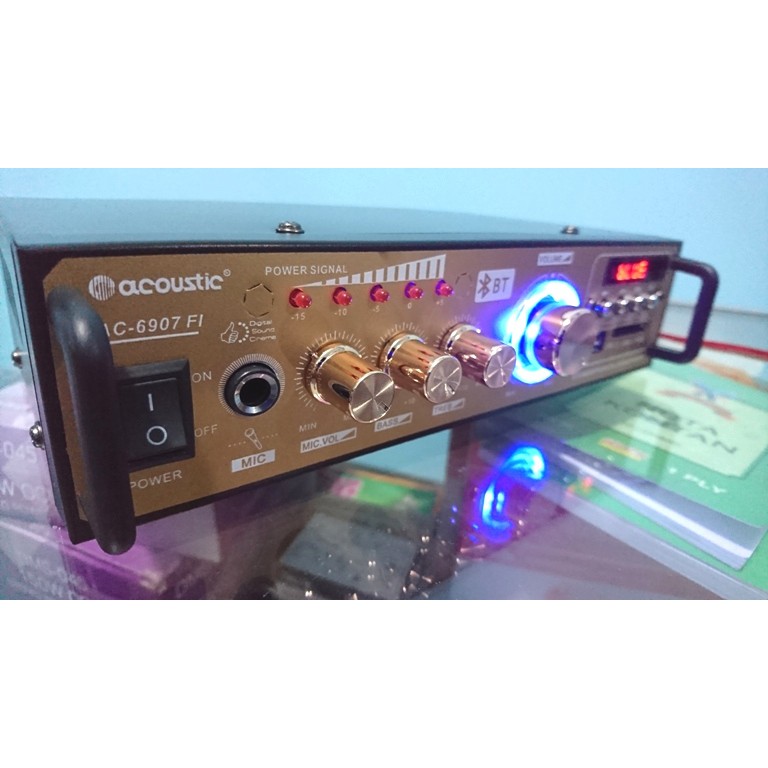 POWER AMPLI PROFESIONAL KARAOKE ACOUSTIC AC6907FI Usb FM BLUETOOTH