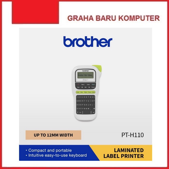 

Brother P-Touch PT-H110 Printer Label Laminated Sticker