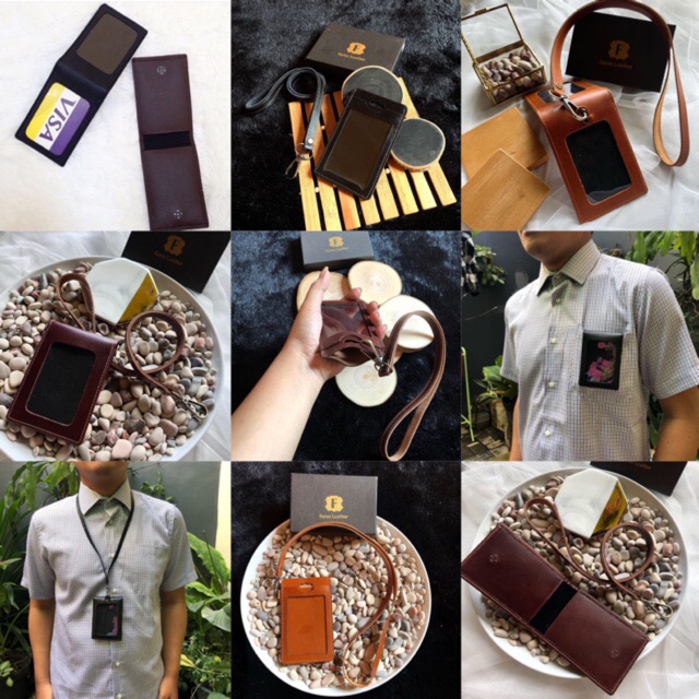 

Dompet Id Card Kulit Asli Model Magnet Saku / Card Holder Leather / Cover Id Card Kulit Full Up