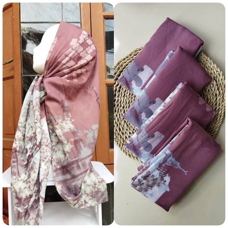 251- 300  Hijab segiempat voal motif-269
