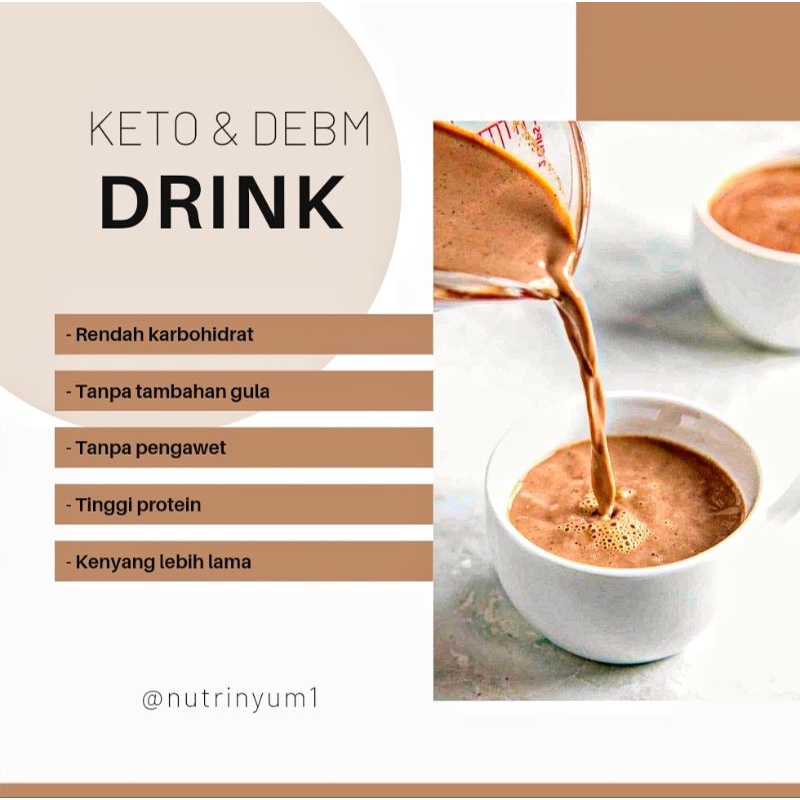 

KETO DEBM DRINK (MINUMAN KETO & DEBM)