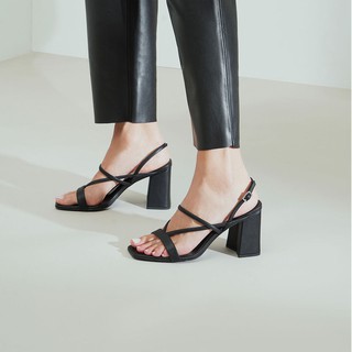 CNK C K Strappy  Chunky Heel Sandals  Shopee Indonesia