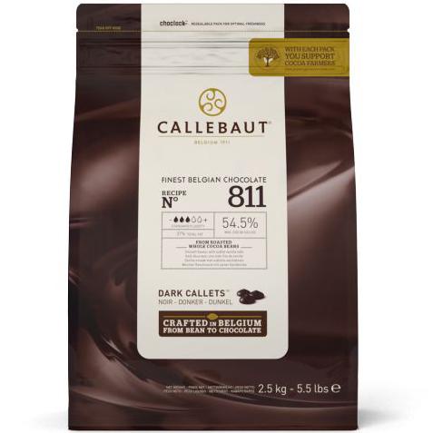 

CALLEBAUT 811NV DARK CHOCOLATE COUVERTURE 54,5% 2,5KG