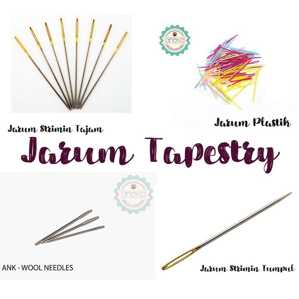 Jarum Tapestry / Strimin - Plastik / Plastic / Stainless Wool Needles - ANK