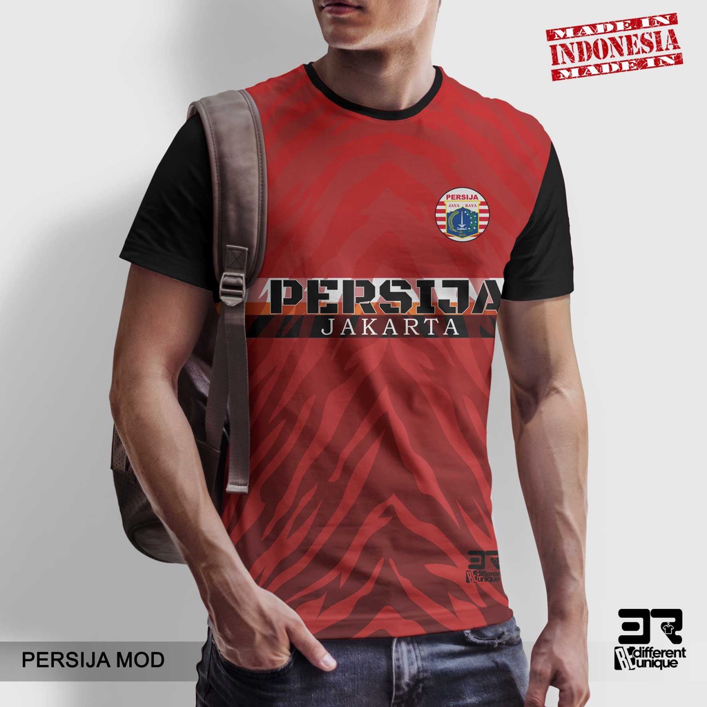 [ COD ] KAOS PRINTING GAMBAR TEAM SEPAKBOLA PERSIJA JAKARTA MOD - BAJU SEPAK BOLA DISTRO ORIGINAL MO