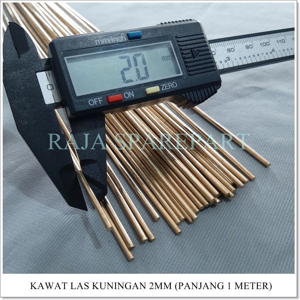 Kawat Las Kuningan 2mm (Panjang 1 meter)