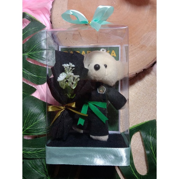 Paket buket bunga dan boneka silat PSHT, Pagar Nusa, Kera Sakti, Tapak Suci, Ki Ageng Pandan Alas,dl