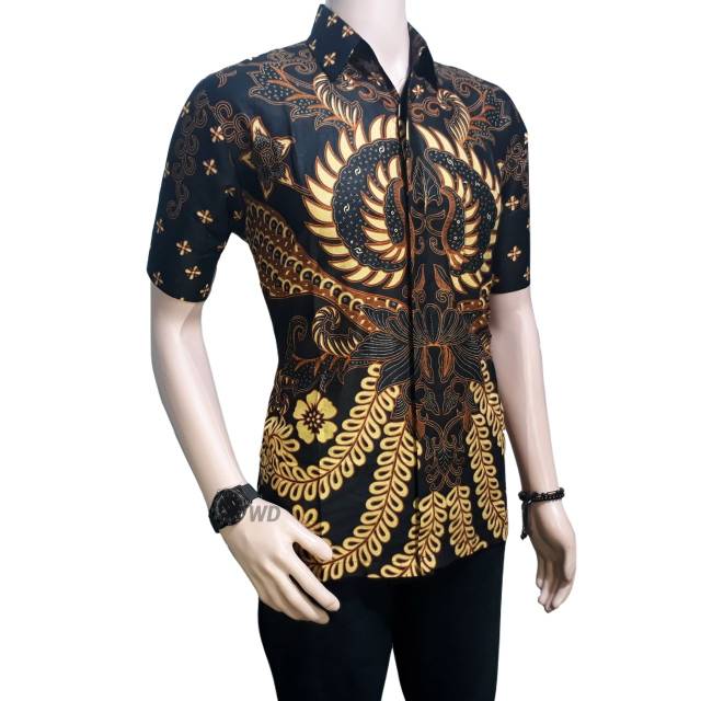 Pabrik batik pekalongan HRB026 baju batik/kemeja batik pria