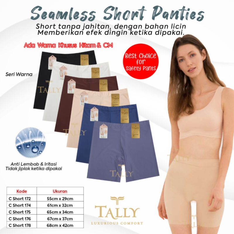 SHORT PANTS TALLY CELANA SHORT SEAMLESS EXCLUSIVE 172 174 175 176 178 - BUNGALILY