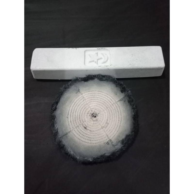 PAKET POLES DASAR KAIN SILANG + BATU POLES PUTIH