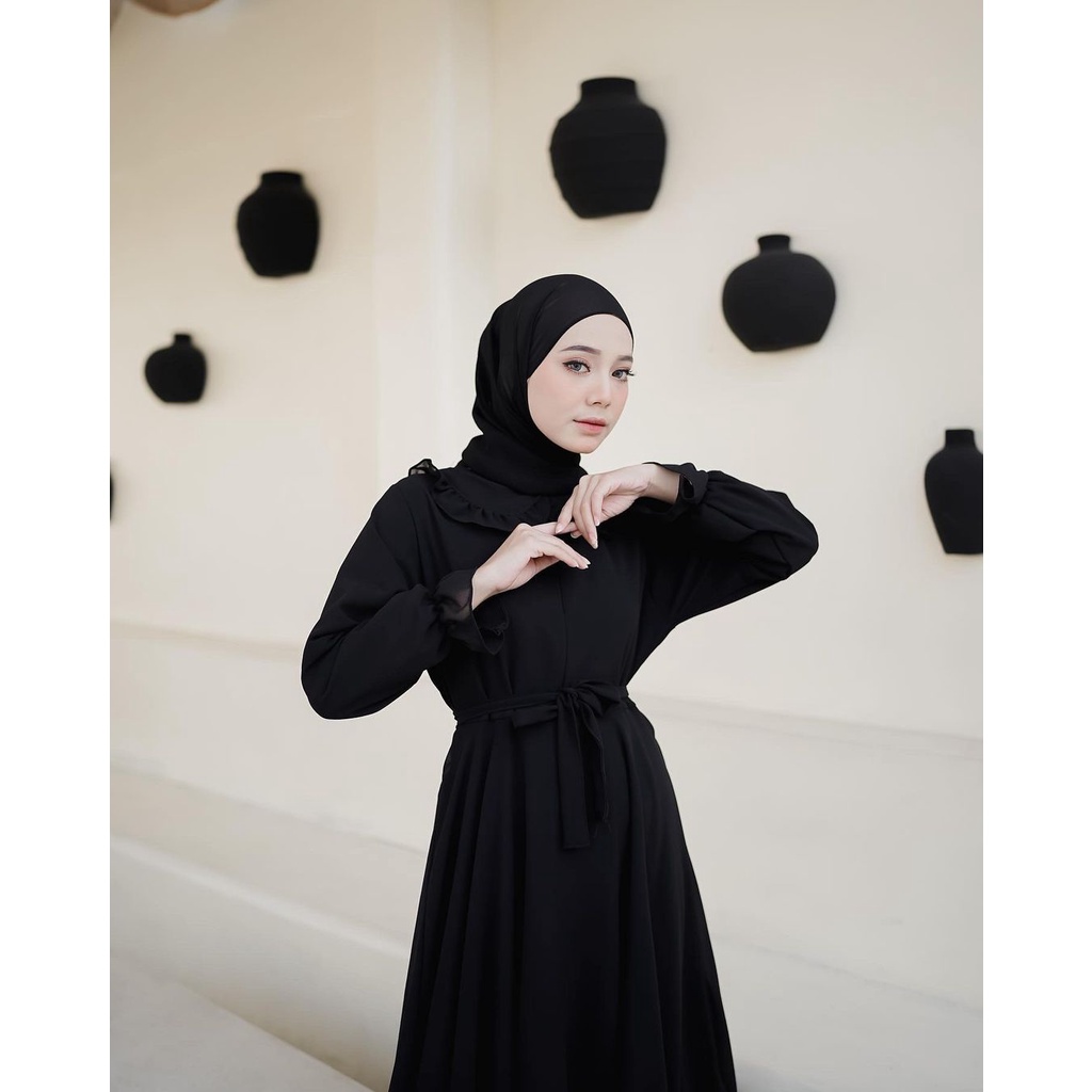 Azima Dress dewasa terbaru kekinian hits harga promo bahan ceruty babydoll lapis full asahi allsize