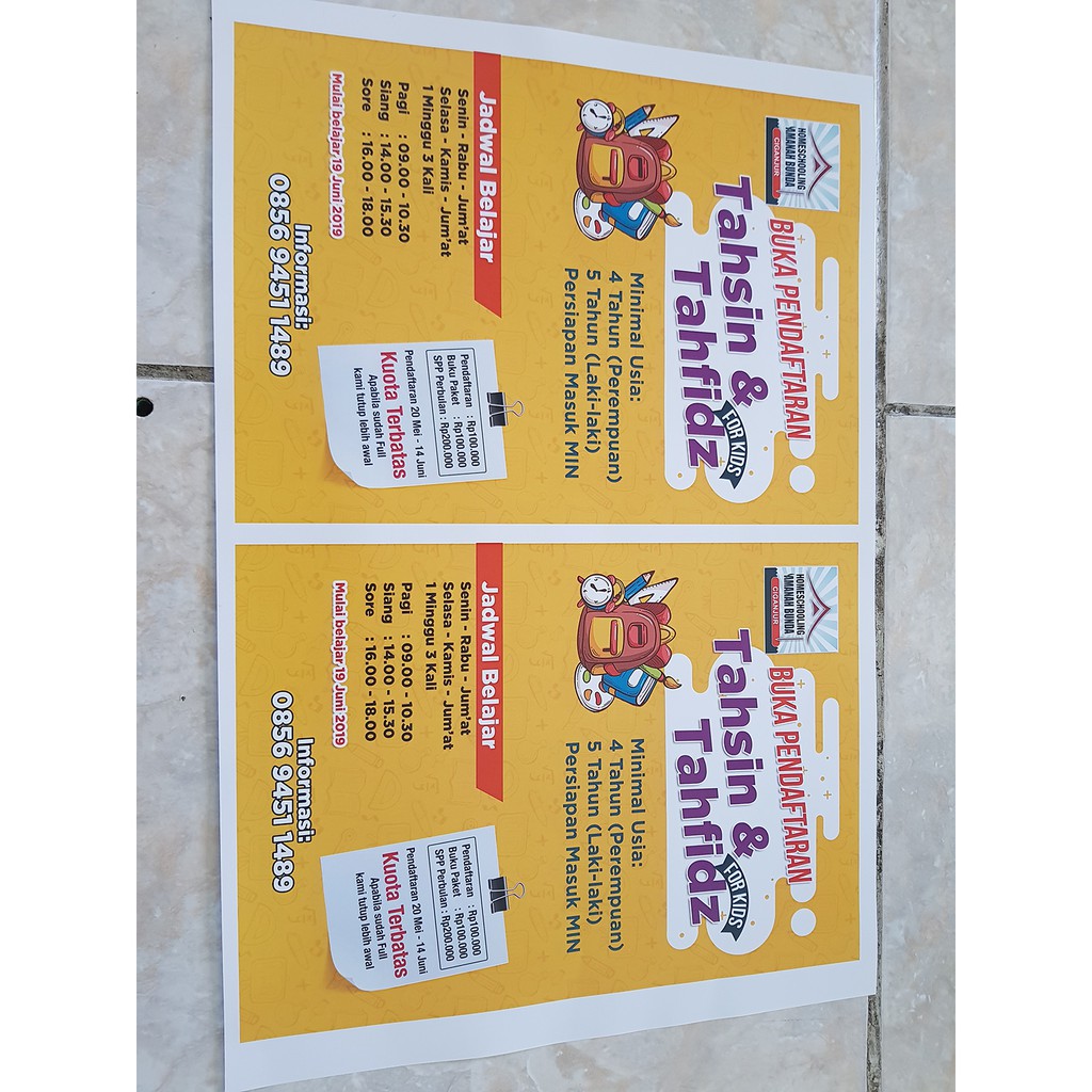 

Digital Print A3+ Tanpa Minim Order (Bahan Art Carton)