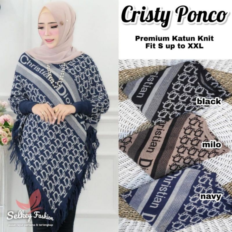 DIOR PONCO // CRISTY PONCO BAHAN RAJUT