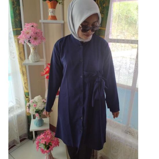 JWA.647319– BAJU TUNIK DEMORE KEKINIAN/ TUNIK BUSUI/BAYLE DAYLE KERUT /JUMBO SIZE