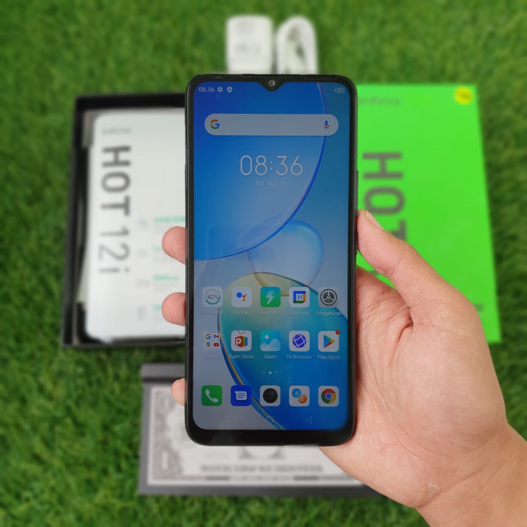 HANDPHONE INFINIX HOT 12i 4/64GB SECOND SEKEN BEKAS MURAH