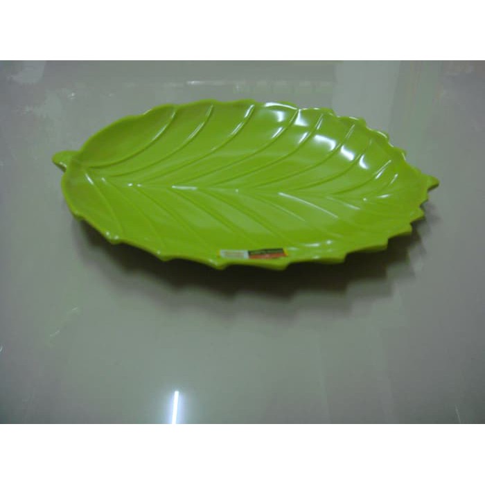 Piring Melamin Golden Dragon Daun Oval 9''