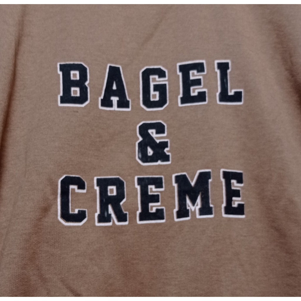 Sweater Wanita Bagel Creme Bahan Fleece