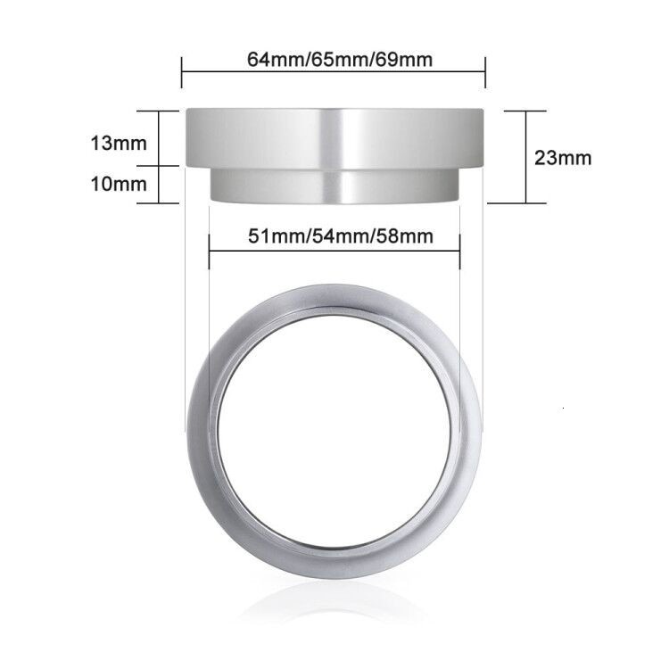 GS8 Intelligent Dosing Ring Espresso Tamper Aluminium 58mm Dalinwell YXA044