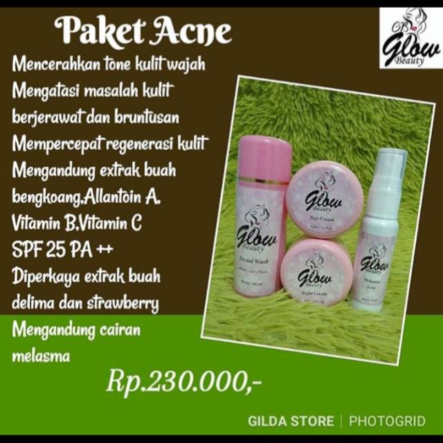 Glow beauty / paket acne / glow beauty
