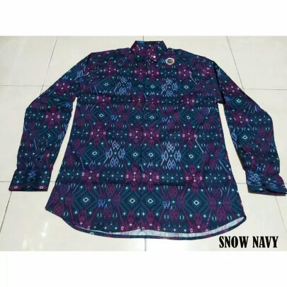 Kemeja Batik Pria Lengan Panjang Motif  Songket Green Snow Hijau Slimfit Stretch Batik Modern