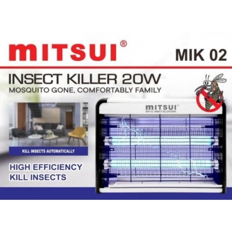 Insect Killer / Lampu Nyamuk UV Pembunuh Serangga 20 Watt MITSUI