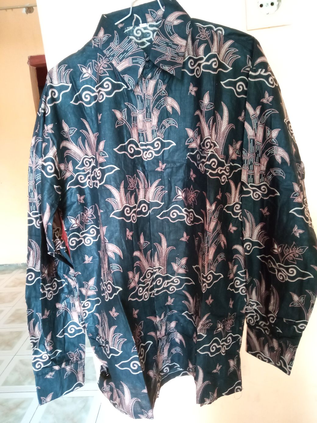 Kemeja Batik Pria Lengan Panjang M L Xl Xxl