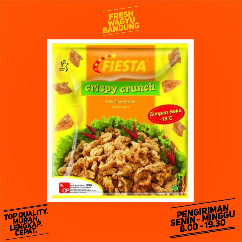 

FIESTA CRISPY CRUNCH KULIT AYAM GORENG PREMIUM CHICKEN Nugget Naget 300g