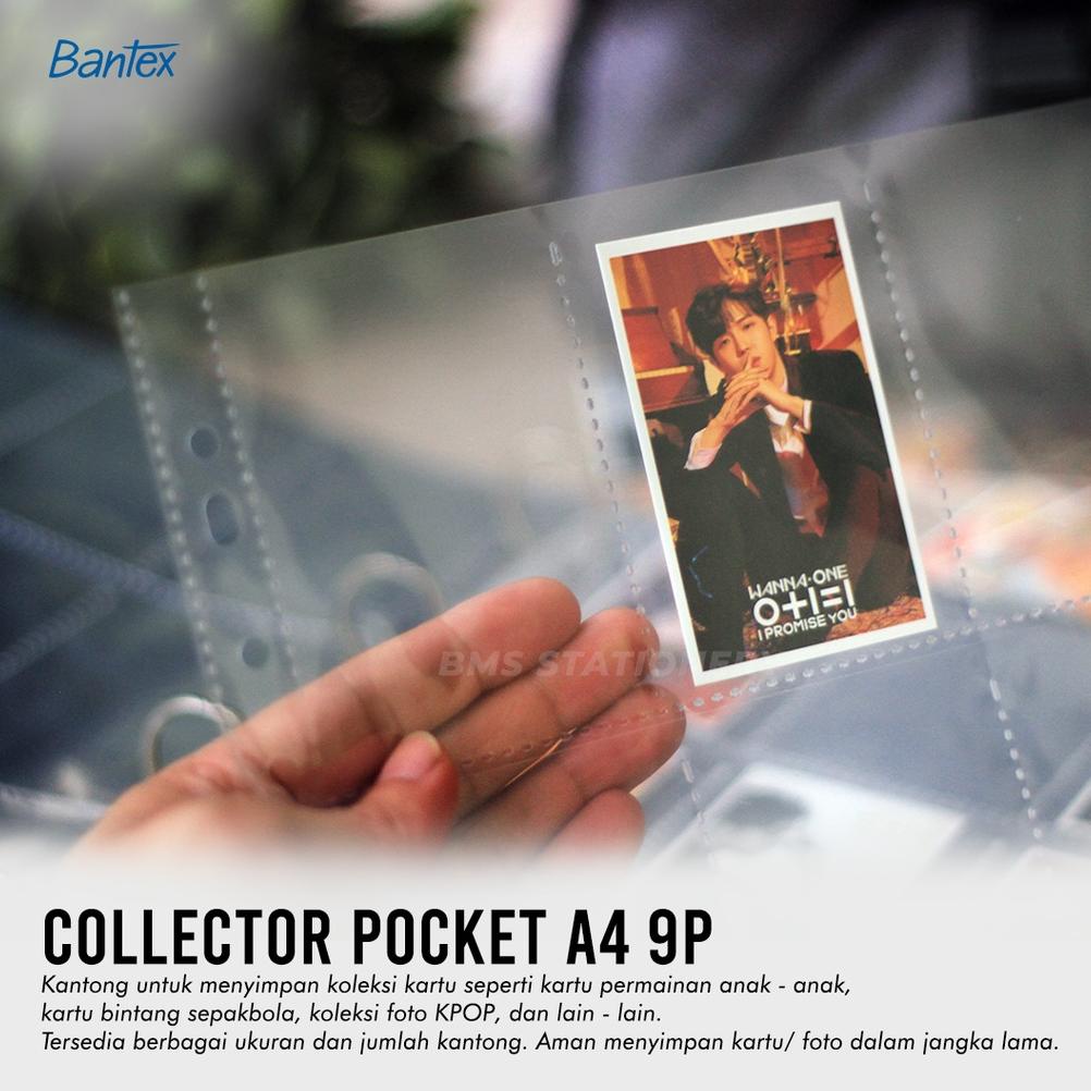 

[(BAYAR DITEMPAT) [BMS Surabaya] Bantex Collector Pocket A4 9P / Pocket Sleeve Photo Card Transparent #2159 08