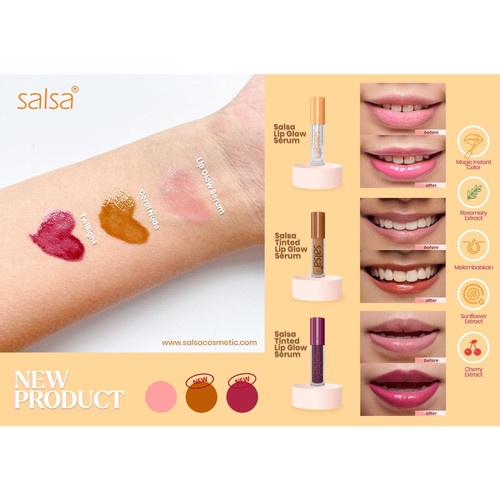 SALSA Lip Glow Serum 3 Gr - Pelembab Vitamin Serum Bibir