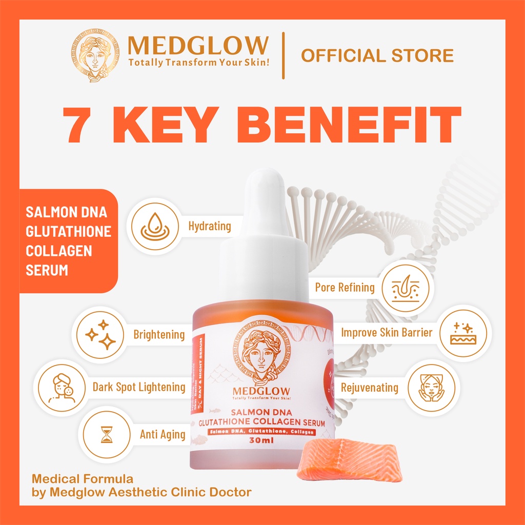 MEDGLOW Salmon DNA Glutathione Collagen Serum