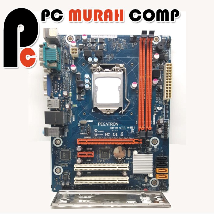 Mobo Mainboard H81 LGA 1150 DDR3 2 slot Ram Onboard