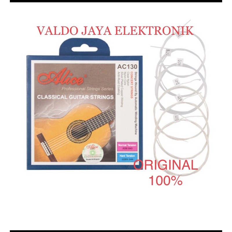 Senar Gitar Alice Classic Guitar String Senar Gitar Classic Senar Gitar Nylon AC130 AC-130
