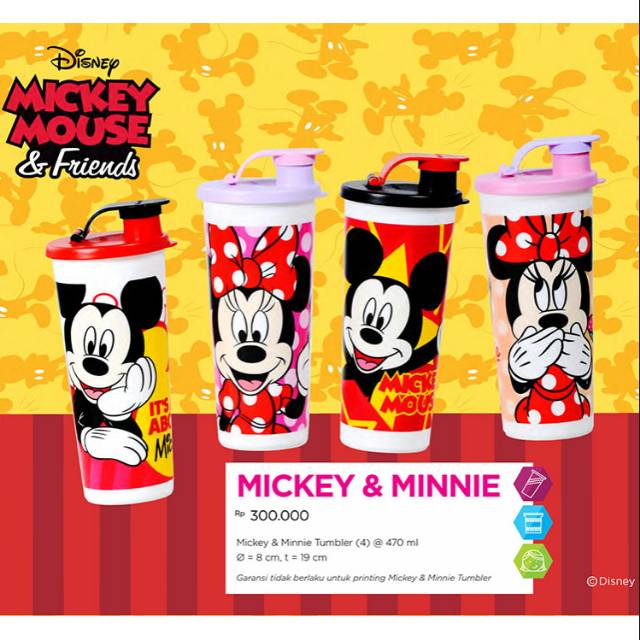 MOORLIFE Tumbler MICKEY MINNIE TERMURAH