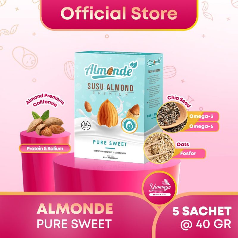 

Almonde Pure Sweet susu almond